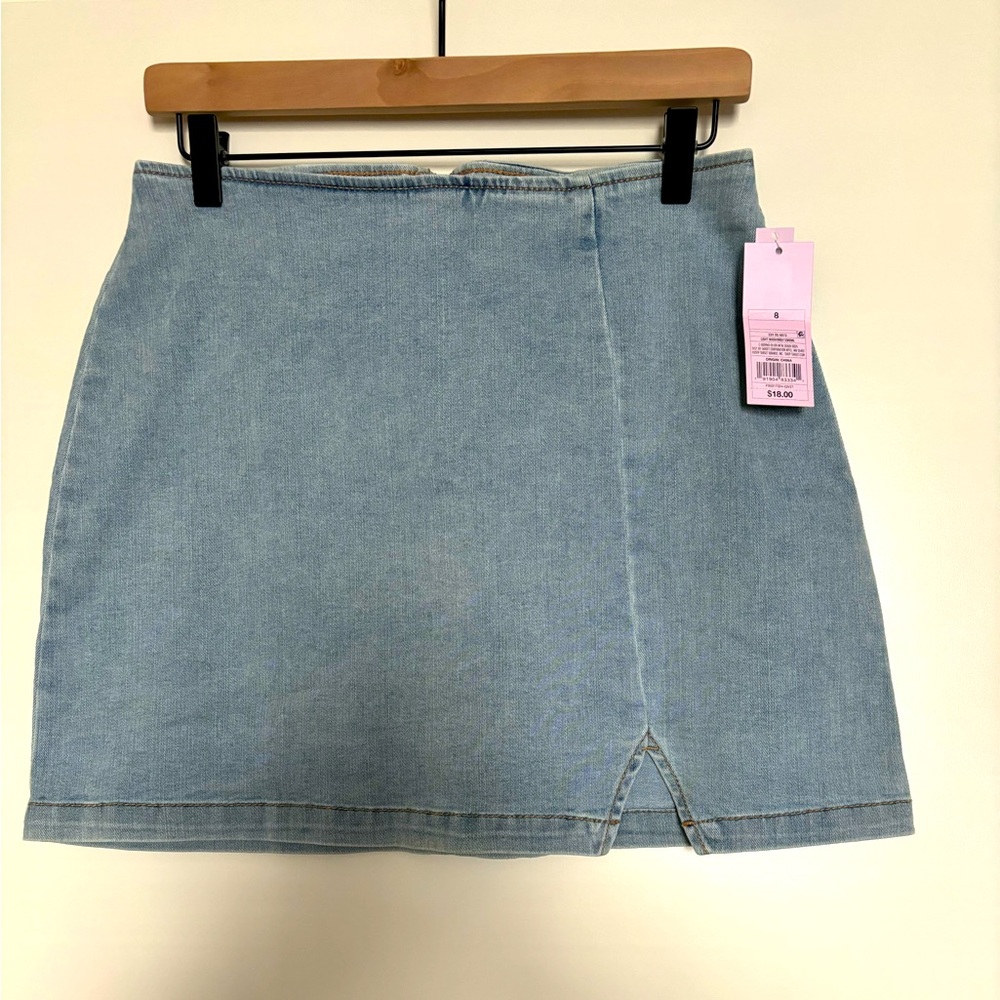 Wild Fable denim mini skirt in a size 8.